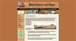 Desktop Screenshot of baumann-lumber.com